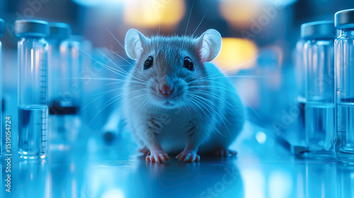 Rats in a lab are part of an experiment. The concept emphasizes scientific research and the ethical considerations of animal testing. Generative AI.
