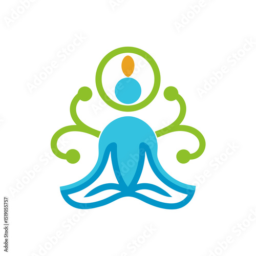 Motivational Stay Fit Badge Vector Doodle Clipart