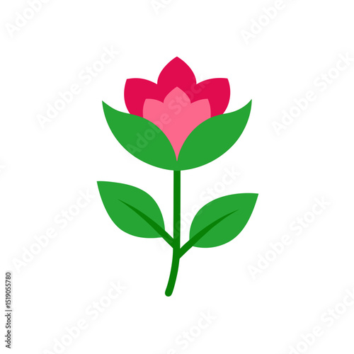 Fragrant Stock Flower Vector Doodle Clipart