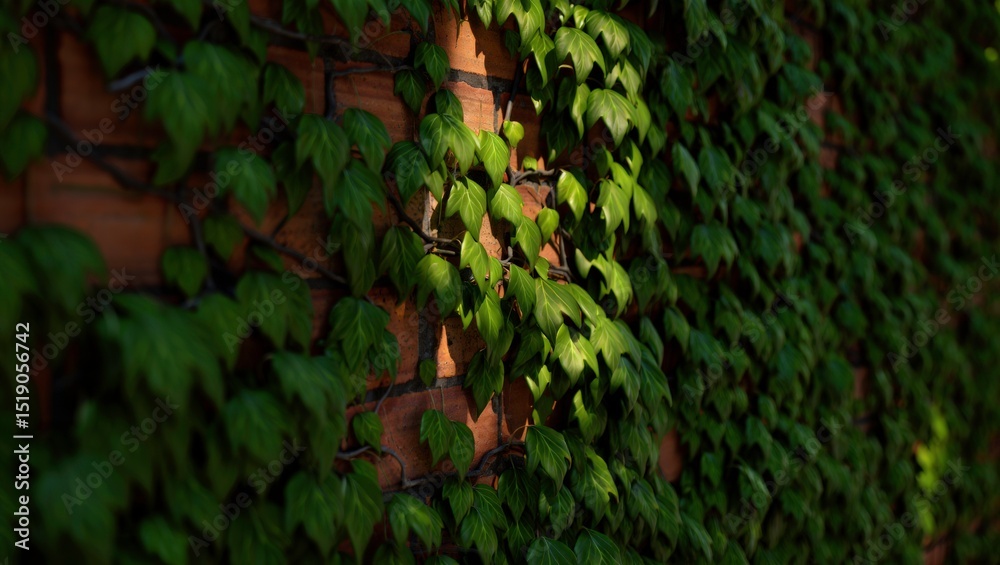 Obraz premium Abstract green background with natural plant foliage and ivy leaf texture