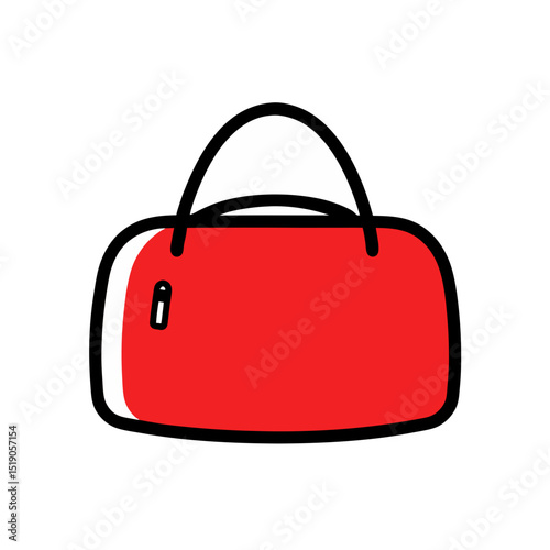 Practical Gym Bag Vector Doodle Clipart