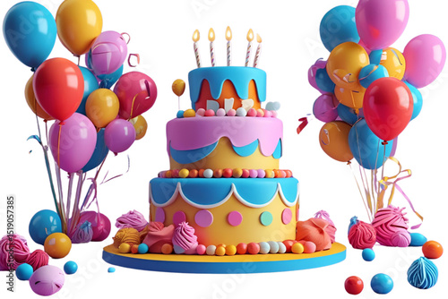 birthday cake with candles
