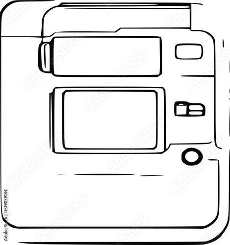 vector illustration of a computer