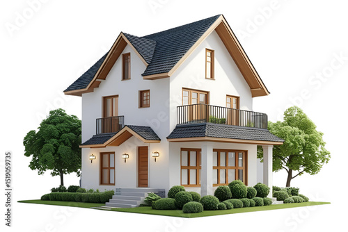 3d render of a house