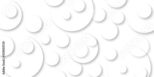 Abstract white background with gradient circle ring. Spiral sound wave rhythm line. Abstract background with circle white abstract geometric background with soft light white paper circles in design. 