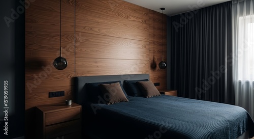 Interior finishing materials, Moody Wood Backdrop.