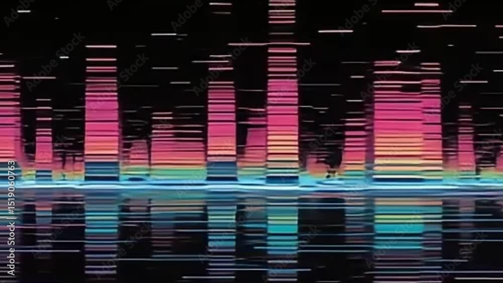 Vhs Background Loop analog glitch background, RGB separation video, VHS loop 4K, seamless ...