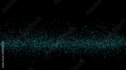 abstract blue tech particle data flow futuristic network digital wave animation 2