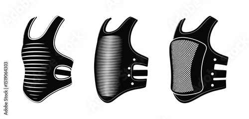 Three Kendo Protective Jackets  Different Styles and Designs