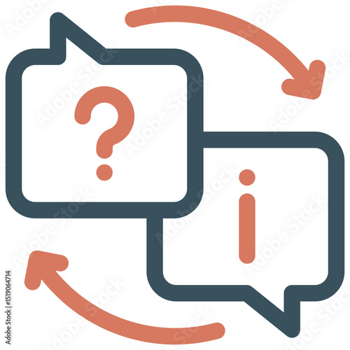 Interview icon symbol. Vector illustration.