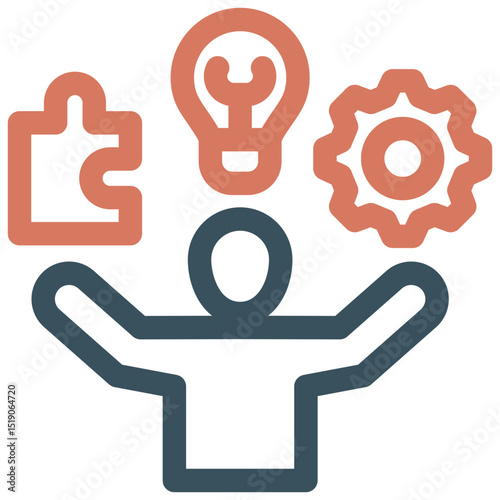 Abilities icon symbol. Vector illustration.
