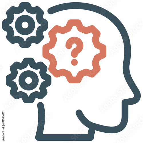 Critical Thinking icon symbol. Vector illustration.