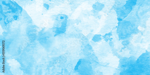 Turquoise color handmade blue vector watercolor texture, This is sky blue watercolor splash, bright multicolor hand drawn blue watercolor illustration, Sky in watercolor painting soft textured.
