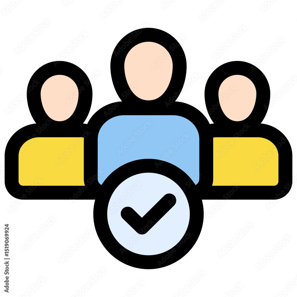 Fototapeta premium Shortlist icon symbol. Vector illustration.