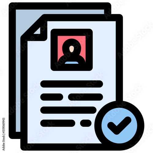 Approve icon symbol. Vector illustration.
