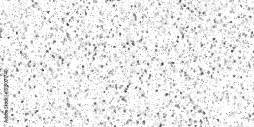 Seamless pattern of terrazzo flooring composed of pieces granite quartz texture. Realistic pattern of mosaic floor with natural stones background. Old grunge black texture.	
