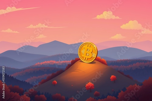 Bitcoin Summit: Golden Crypto Rises Above Mountains
