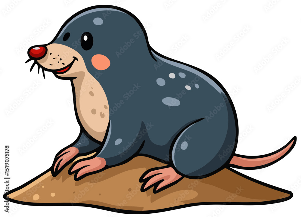 Fototapeta premium Little Mole Character