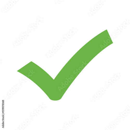 "Green Checkmark Icon for Success or Approval"