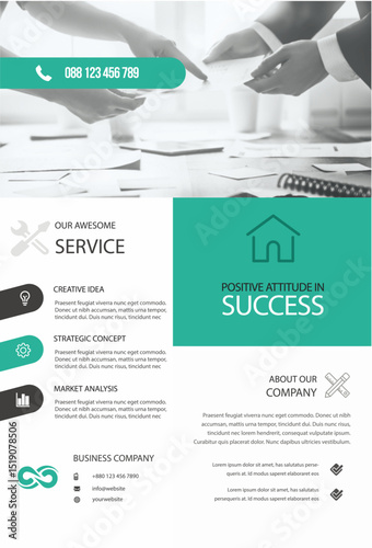 Business Team Meeting with Success Plan.