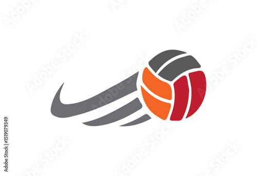 Dynamic football sports logo icon in vector SVG format, ideal for teams, branding, merchandise, web, print, and athletic identity.