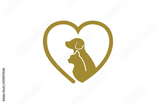 Golden retriever puppy and tabby cat sitting, Cat Dog, Adorable cat and dog resting together on sofa indoors. Animal friendship, British short hair cat and golden retriever, Dog and cat together, 