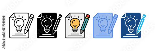 Content Creation Icon Element For Design