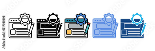 Blogging Icon Element For Design