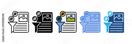 Content Moderation Icon Element For Design