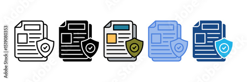 Content Security Icon Element For Design