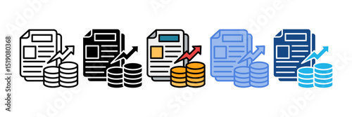 Content Monetization Icon Element For Design