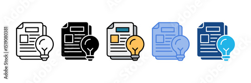 Content Ideation Icon Element For Design