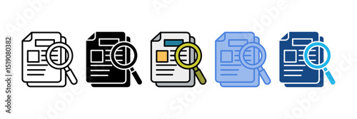 Content Review Icon Element For Design