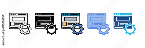 Blog Administration Icon Element For Design