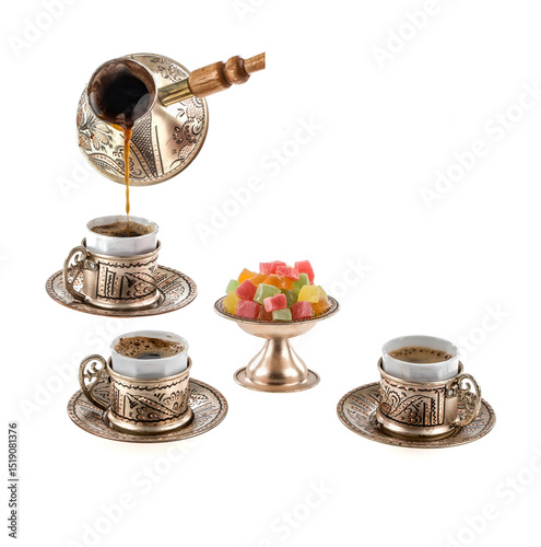 two cups of coffee and tea