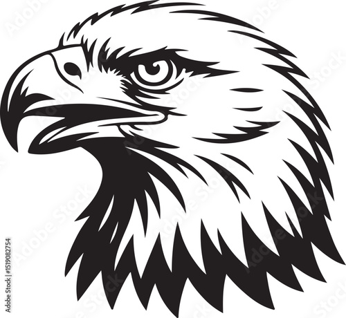 eagle head vector illustration