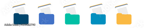 File folder icon document eps.
