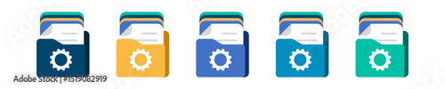 File folder icon document eps.