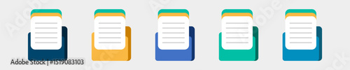 File folder icon document eps.