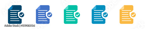 folder documents file icon with check mark