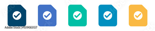 folder documents file icon with check mark
