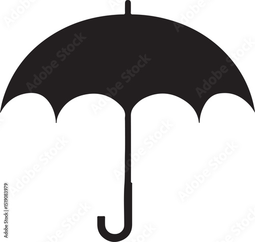 umbrella with rain drops