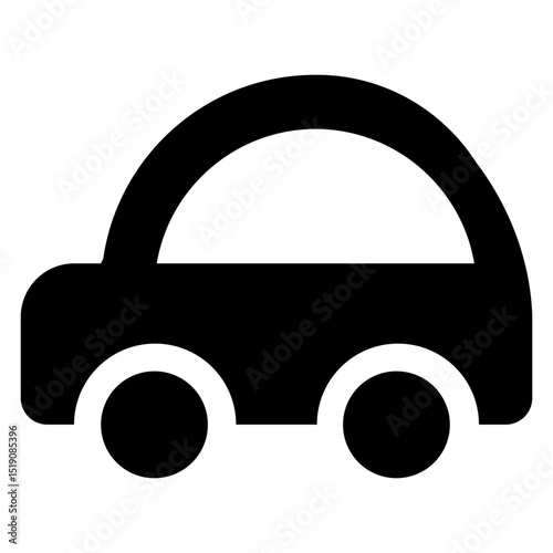 Car basic icon symbol black