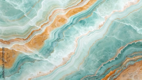 Teal and Gold Onyx Marble Texture