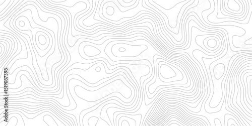 Topographic map background geographic line map with elevation assignments. Modern design with White background with topographic wavy pattern design.