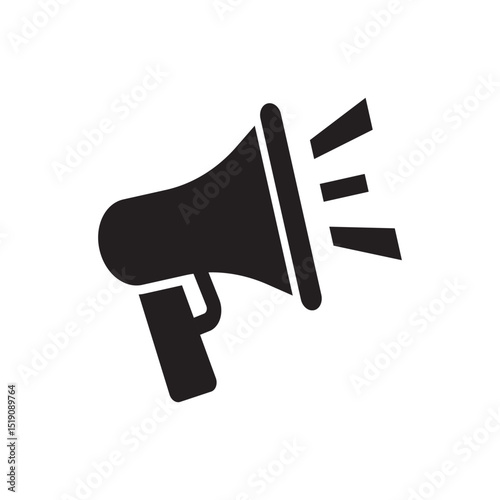 megaphone logo icon illustration flat