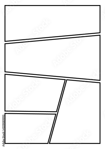 シンプルな漫画のコマ割り背景