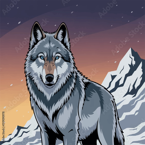 illustration, picture, wolf, art, graphic, vector, design, head, isolated, animal, background, natural, wild, face, black, cute, dog, tattoo, howl, night, drawing, nature, wildlife, concept, dark, 