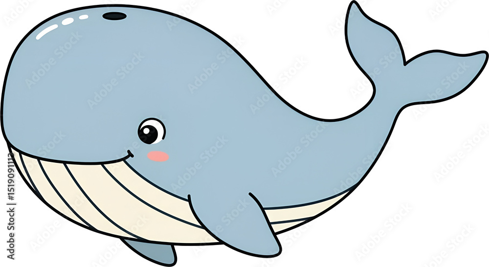 Naklejka premium 고래 일러스트 : Whale Illustration 