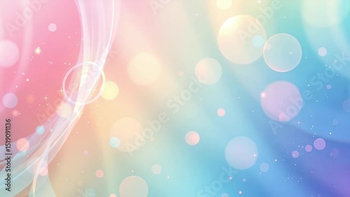 Soft pastel abstract background with swirling colors, glowing orbs, and gentle light effects to evoke a serene and dreamy atmosphere for creative projects